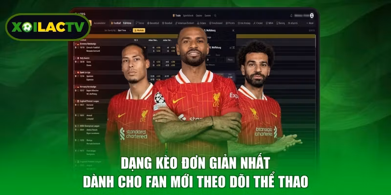 Dạng kèo đơn giản nhất dành cho fan mới theo dõi thể thao