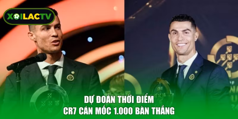 Dự đoán thời điểm CR7 cán mốc 1.000 bàn thắng