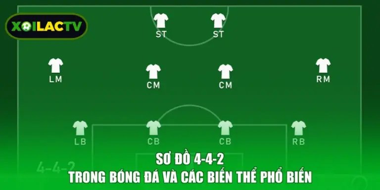 Sơ Đồ 4-4-2 Trong Bóng Đá Và Các Biến Thể Phổ Biến
