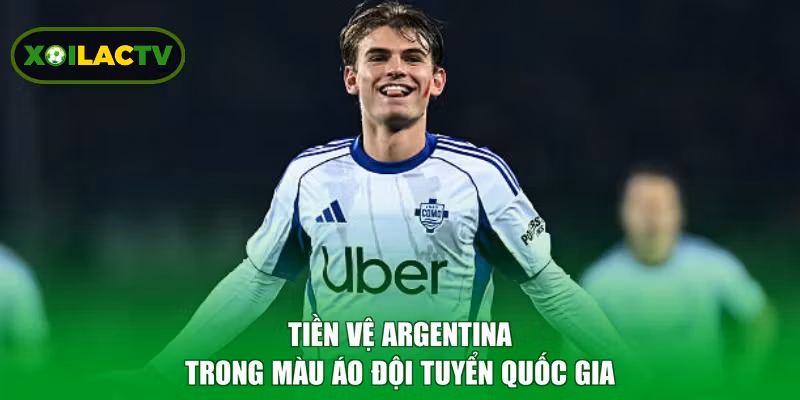 Tiền vệ Argentina trong màu áo đội tuyển quốc gia